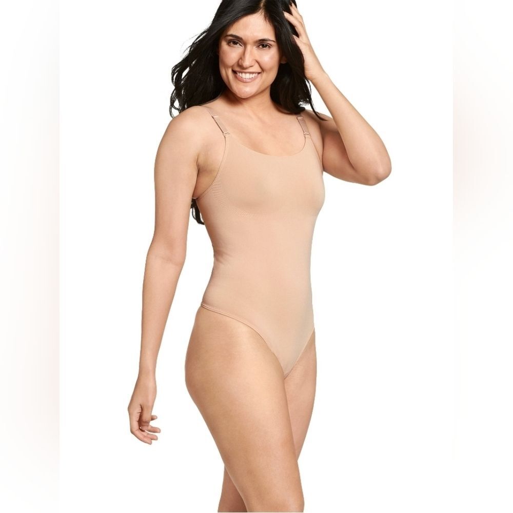 Jockey® Essentials Women's Smoothing Thong Back Bodysuit Seamfree Shapewear XXL